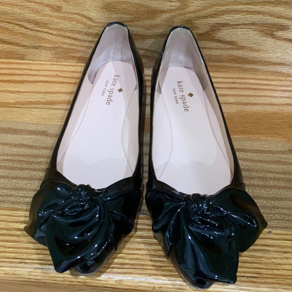 Kate Spade vero cuoio bow flats